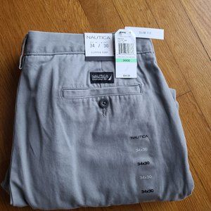 NEW Nautica Slim Fit Chino Pants